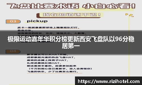 极限运动嘉年华积分榜更新西安飞盘队以96分稳居第一